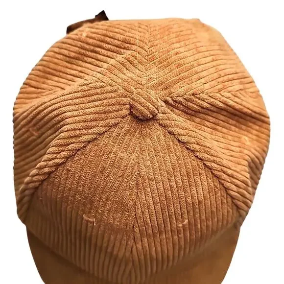 Unbranded Brown Corduroy Adjustable w/Air Holes Baseball Style Cap OSFM - Picture 2 of 5